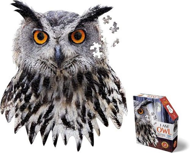 MADD CAPP I Am Owl Head Shaped 300 Piece Puzzle - PUZZLES
