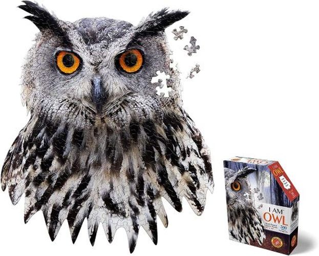 MADD CAPP I Am Owl Head Shaped 300 Piece Puzzle - 