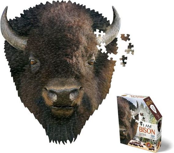 MADD CAPP I Am Bison Head Shaped 300 Piece Puzzle - PUZZLES