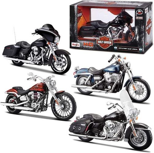 MAISTO Harley Davidson Motorcycles 1/18 Scale  Random - DIE CAST