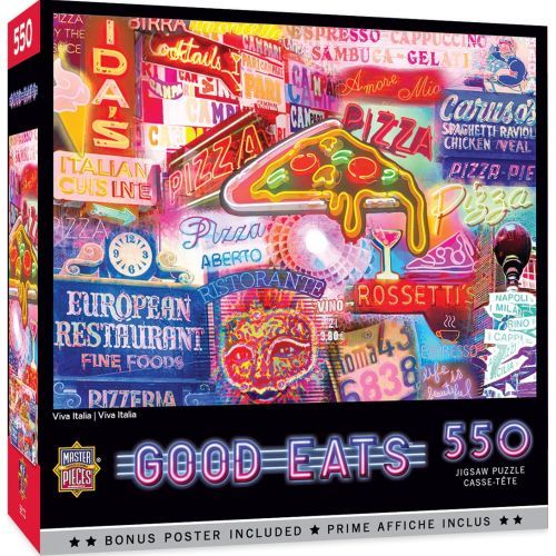 MASTER PIECE PUZZLE Viva Italia Good Eats 550 Piece Puzzle - 