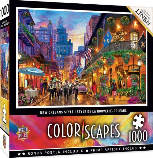 MASTER PIECE PUZZLE New Orleans Style Color Scapes 1000 Piece Puzzle - 
