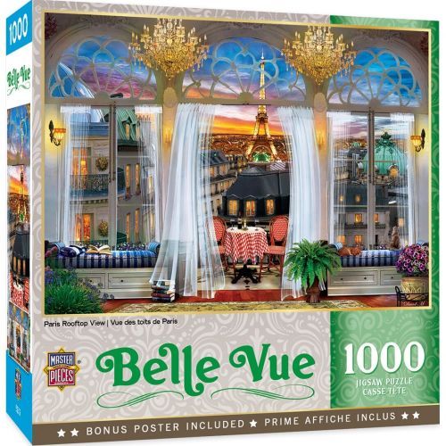 MASTER PIECE PUZZLE Paris Rooftop View 1000 Piece Puzzle - PUZZLES