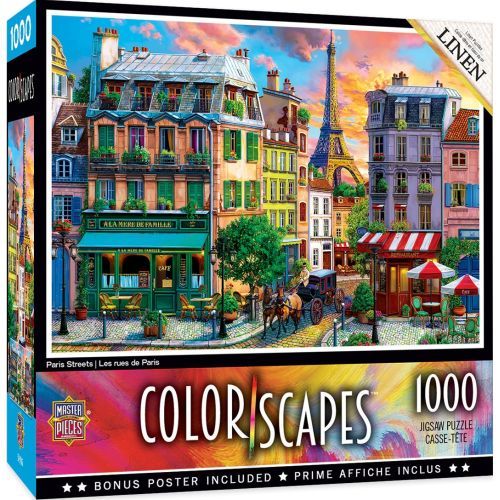 MASTER PIECE PUZZLE Paris Streets 1000 Piece Puzzle - .