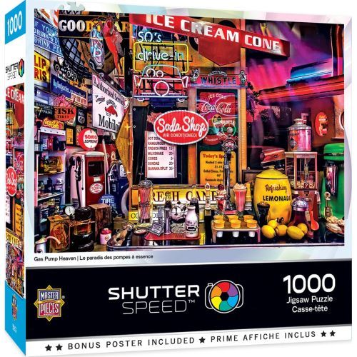 MASTER PIECE PUZZLE Gas Pump Heaven 1000 Piece Puzzle - 