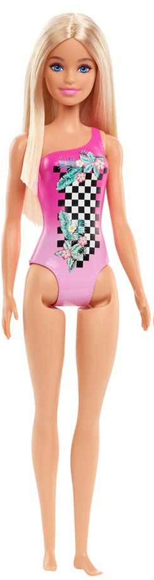 MATTEL Barbie Beach Doll In Pink Swimsuit - .