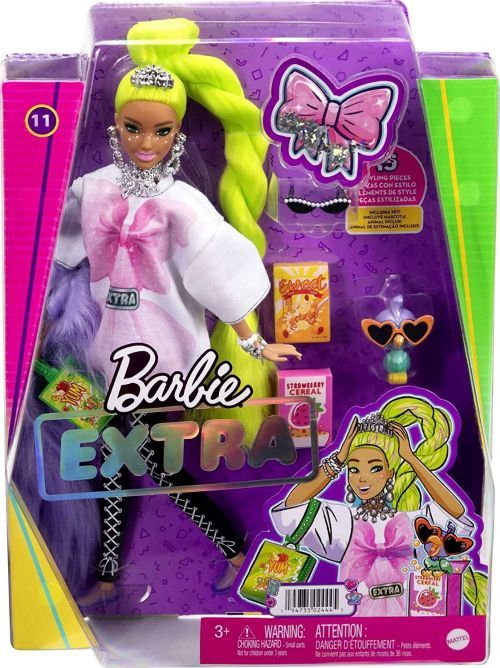 MATTEL Barbie Extra With Green Hair