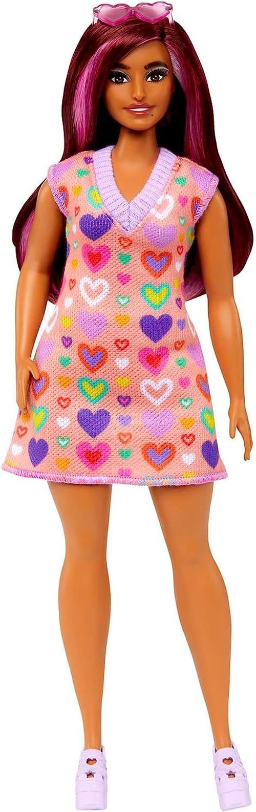 MATTEL Barbie In A Heart Colored Dress - DOLLS