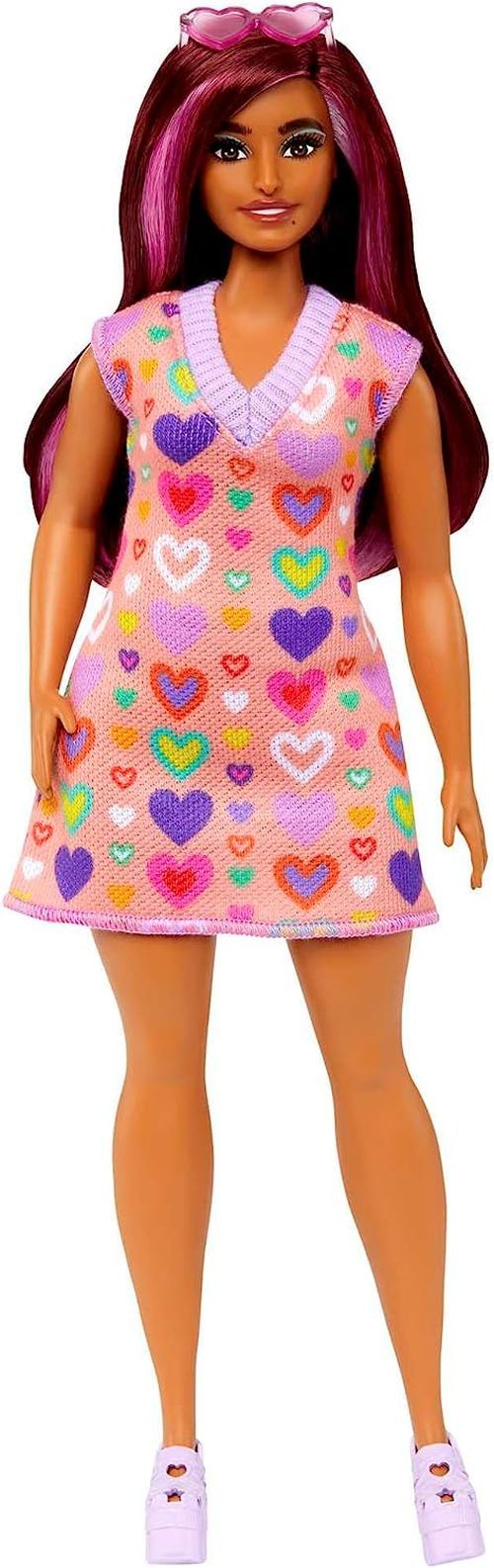 MATTEL Barbie In A Heart Colored Dress