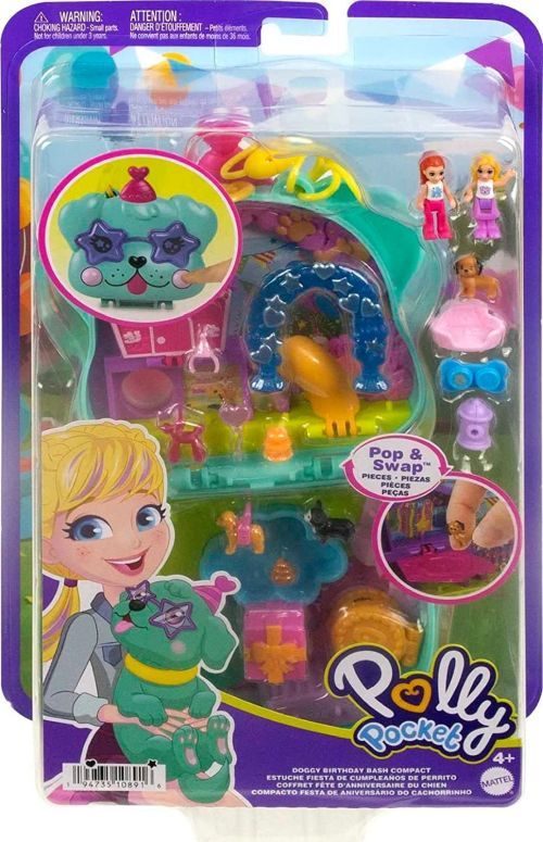 MATTEL Doggy Birthday Bash Compact Polly Pocket - 