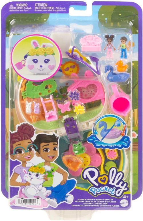 MATTEL Flower Garden Bunny Compact Polly Pocket World - 