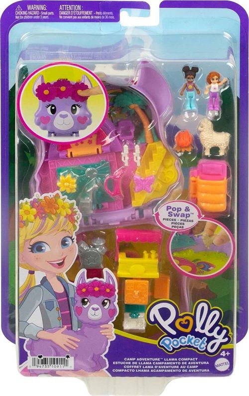 MATTEL Camp Adventure Llama Compact Polly Pocket - .