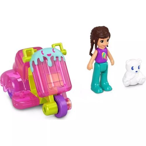MATTEL Polly With Bear And Scooter Polly Pocket Doll And Vehicle - .