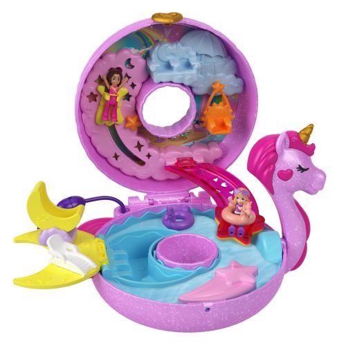 MATTEL Unicorn Floatie Compact Adventure Polly Pocket World
