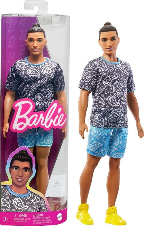 MATTEL Ken In A Black And White T-shirt Doll - DOLLS
