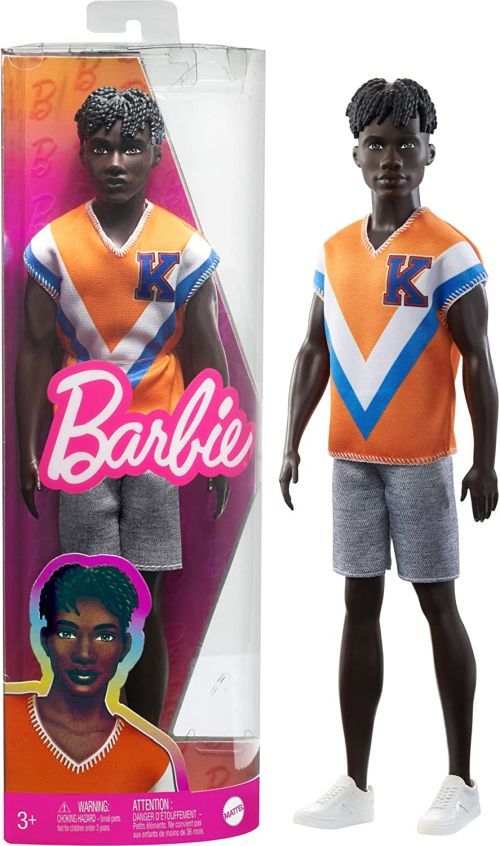 MATTEL Ken In A Orange T-shirt Doll - BARBIE DOLLS