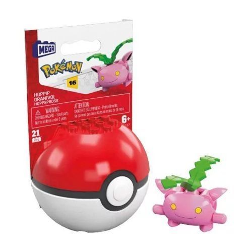 MEGA BLOCKS Hoppip Pokemon Red Ball Set - CONSTRUCTION
