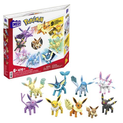 MEGA BLOCKS Pokemon 9 Figure Construction Set - CONSTRUCTION