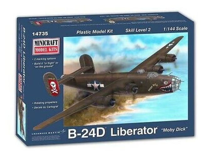 MINICRAFT B-24d Liberator Moby Dick 1/144 Scale Model Kit - 