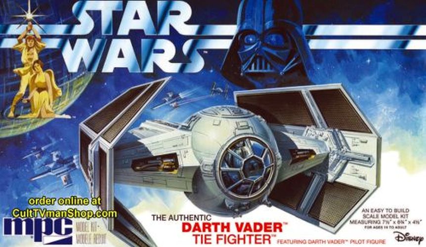 MPC MODELS Darth Vader Tie Fighter Star Wars Plastic Model Kit