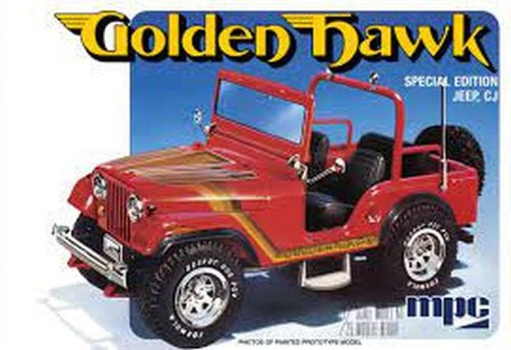 MPC MODELS Golden Hawk Special Edition Jeep Cj 1/25 Scale Plastic Model - 