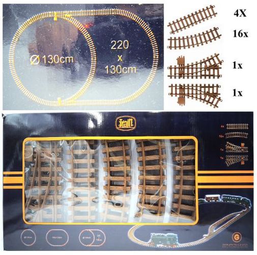 NEWQIDA TOYS FACTORY G Scale Plastic Track Set