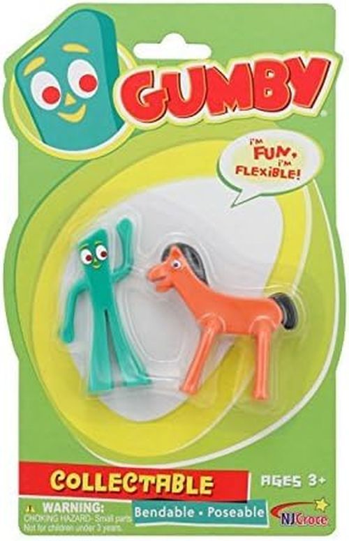 NJCORE Gumby And Pokey Mini Bendables Figures - ACTION FIGURE