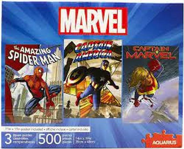 NMR Marvel (3) Pack 500 Piece Puzzle - 