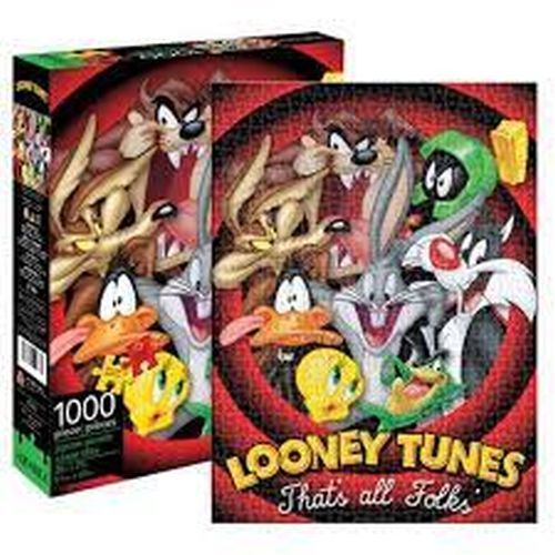 NMR Looney Tunes Thats All Folks 1000 Piece Puzzle - 