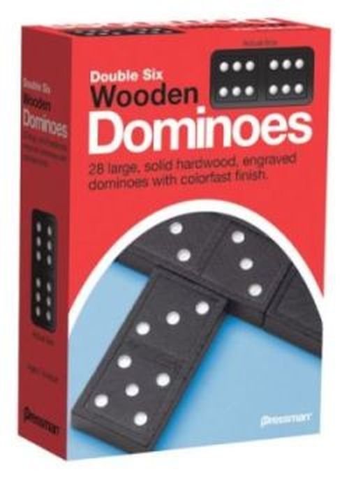 PRESSMAN Dominoes Double Six Wooden Game - BOARD GAMES