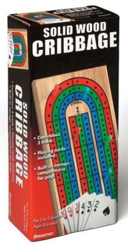 PRESSMAN Cribbage With Cards Strategy Game In A Box Sleeve - 