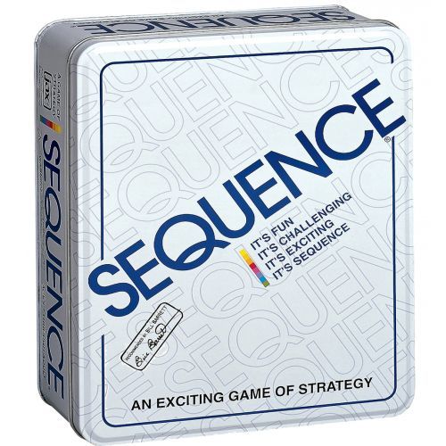 PRESSMAN Sequence Game In A Tin Box - BOARD GAMES
