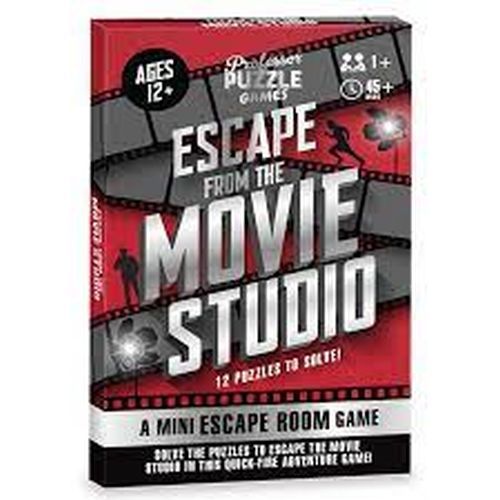 PROFESSOR PUZZLE Escape From The Movie Studio Escape Room Game - GAMES