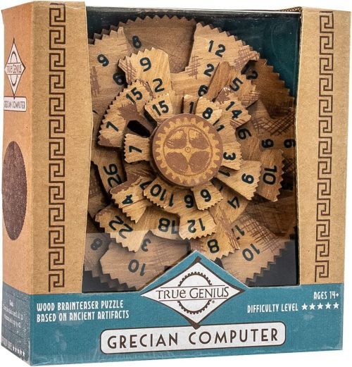 PROJECT GENIUS Grecian Computer Wood Brainteaser Puzzle - 