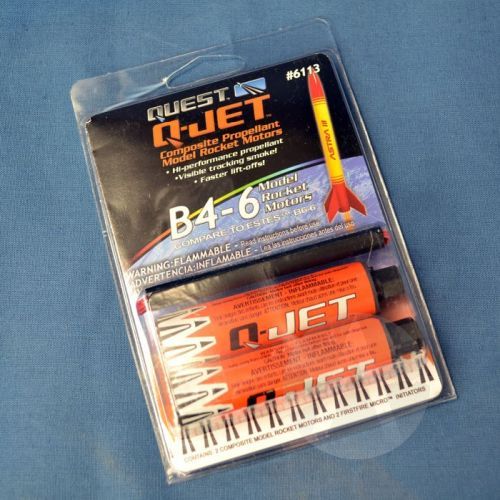 QUEST B4-6 (2 Pack) Jet Black Model Rocket Motors - 