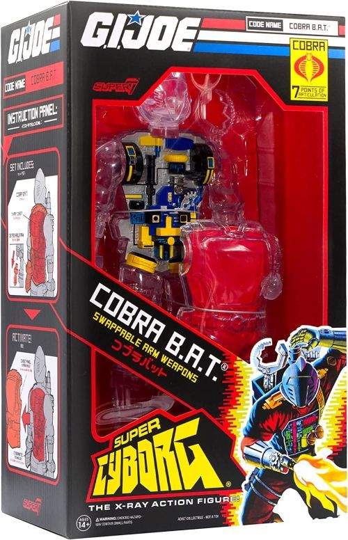 REACTION FIGURES Cobra B.a.t. With Swappable Arm Weapons Action Figure - ACTION FIGURE