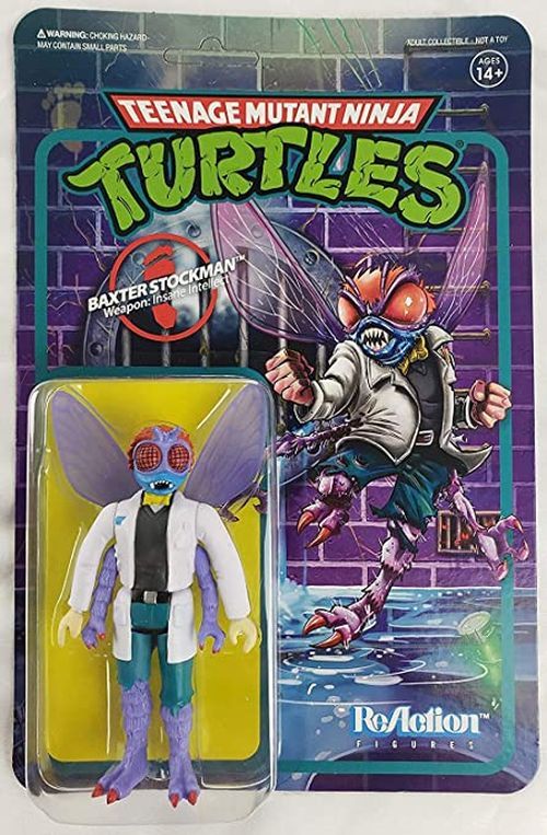 REACTION FIGURES Baxter Stockman Teenage Mutant Ninja Turtle Figure - 