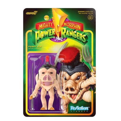 REACTION FIGURES Pudgy Pig Mighty Morphin Power Rangers Action Figure