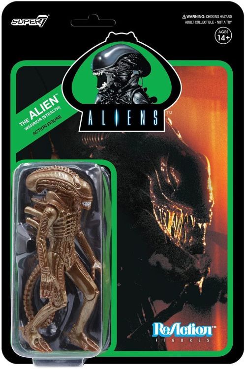 REACTION FIGURES Alien Warrior Stealth Action Figure - 
