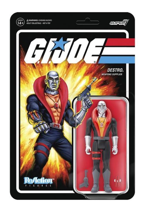 REACTION FIGURES Destro Weapons Supplier Gi Joe Action Figure