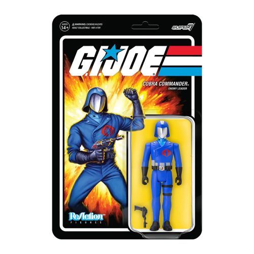 REACTION FIGURES Cobra Commander Enemy Leader Gi Joe Action Figure
