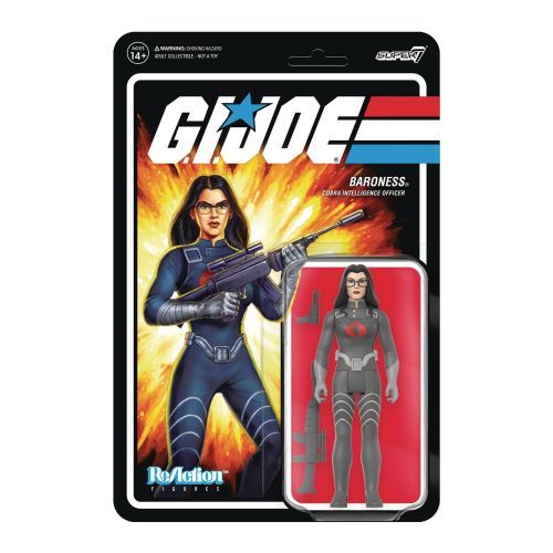 REACTION FIGURES Baroness Cobra Intelligence Officer Gi Joe Action Figure - 