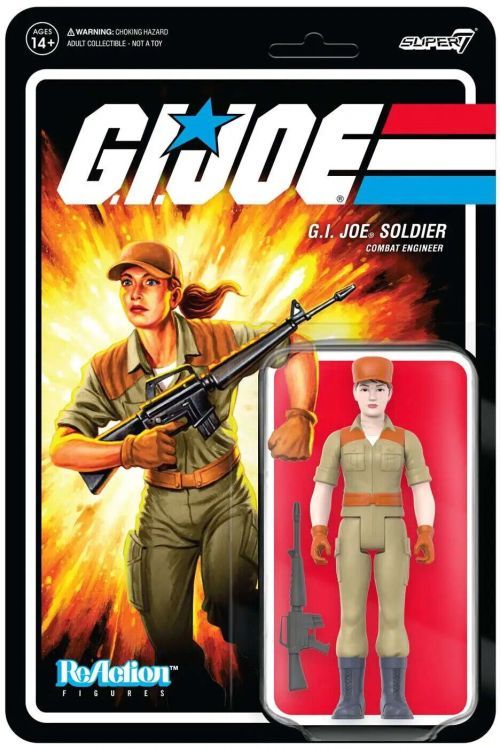 REACTION FIGURES Gi Joe Soldier Combat Engineer Action Figure - .