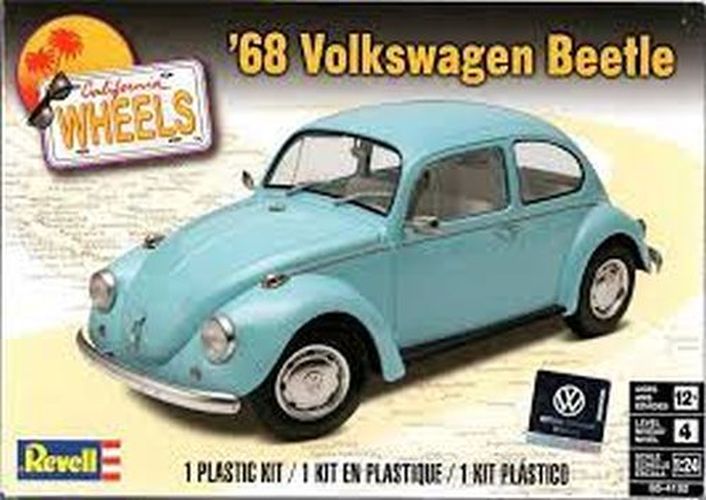 REVELL-MONOGRAM 1968 Volkswagen Beetle Car 1:24 Scale Plastic Model Kit - MODELS