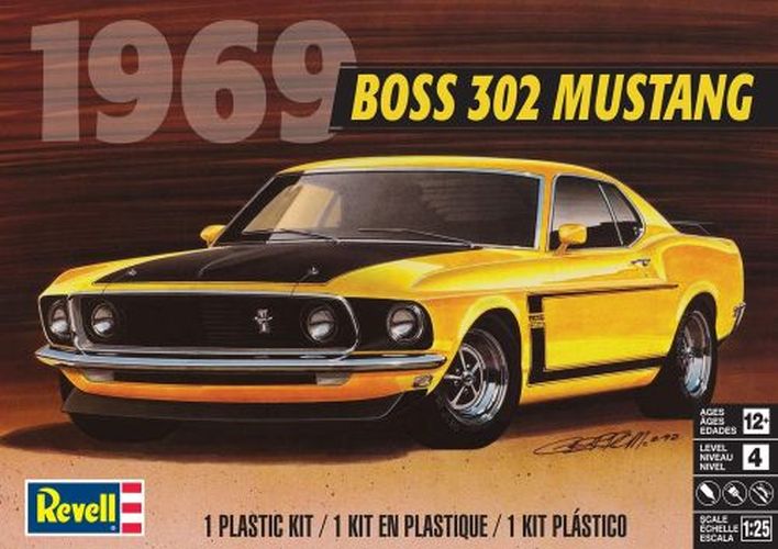 REVELL-MONOGRAM 1969 Boss 302 Mustang Car Plastic Model - MODELS