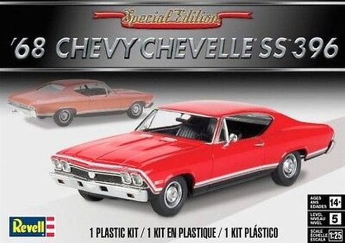REVELL-MONOGRAM 1968 Chevelle Ss 398 Car 1:25 Scale Plastic Model Kit - 