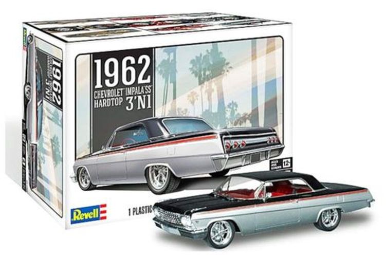 REVELL-MONOGRAM 1962 Chevy Impala Car 1:25 Scale Plastic Model Kit - MODELS
