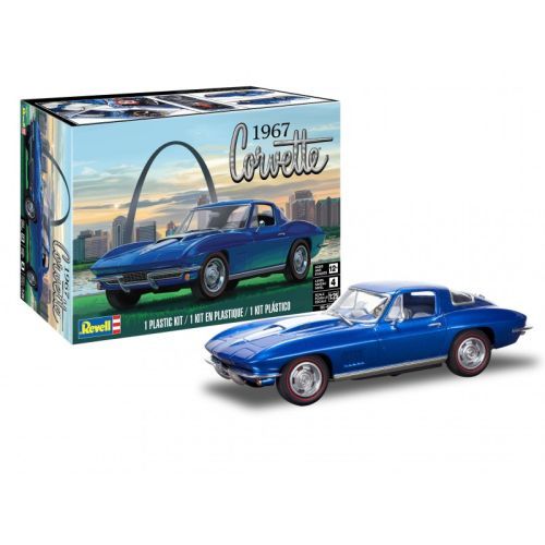 REVELL-MONOGRAM 1967 Corvette Sting Ray Sport Coupe Car 1: 24 Scale Plastic Model Kit - 