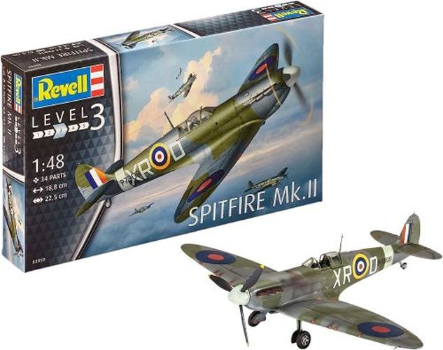 REVELL-MONOGRAM Spitfire Mk-ii Plane 1:48 Scale Plastic Model Kit - .