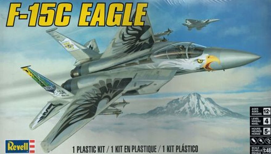 REVELL-MONOGRAM F-15c Eagle Plane 1:48 Scale Plastic Model Kit - MODELS